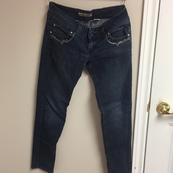 Miss Rudy Size 9 Jeans Dark Wash - Picture 1 of 4
